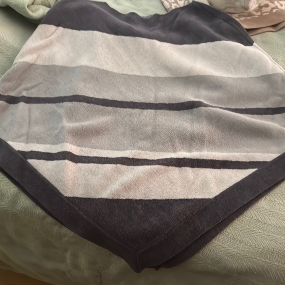 Cozy Striped poncho